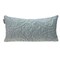 Nassau Collection 24" Gray Transitional Rectangular Quilted Throw Pillow